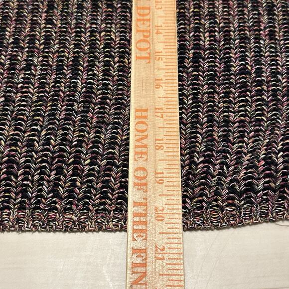 French Connection Women L Sweater 100% Cotton Boatneck Black Multi Pullover - Picture 10 of 10